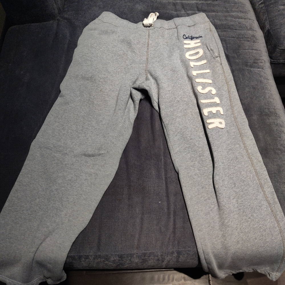 Light Grey Hollister Sweatpants XL